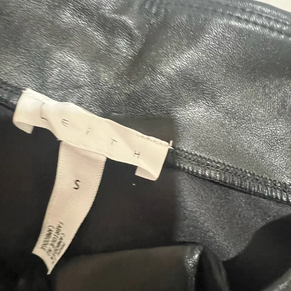 Leith Black Leather Skinny Pants - Picture 10 of 10